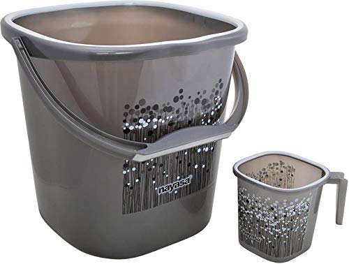 Nayasa 20 L Plastic Bucket, (Bucket&Mug) (Grey) (B08WCHCSSK) Amazon Price History, Amazon Price Tracker