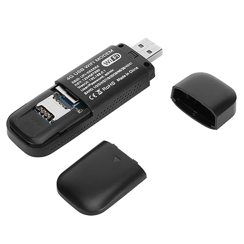 Ejoyous 4G LTE USB WiFi Hotspot Router, WLAN USB-Adapter, 150 Mbit/s, 8 Benutzer, Quad-Band, 4G/3G, USB, WPA PSK/WPA2 PSK/Open, Reise, unterwegs, Kleinbüro