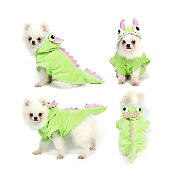 Yoption dog cat dragon costumes, halloween pet puppy cosplay dress hoodie funny clothes