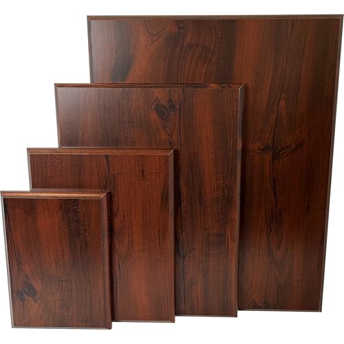 Finished Wood Plaque Blank, Perfect For Crafts, Multiple Sizes And Materials, Engravable Wooden Plaques (Cherry Finish, 9X12 Inch)