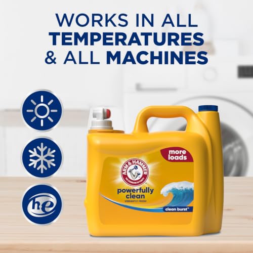 ARM & HAMMER Liquid Laundry Detergent, Clean Burst Scent, 174 Fl Oz - image 6