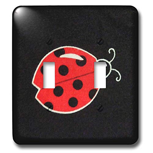 Double interrupteur à bascule Lily Ladybug plaque de commutation murale 3dRose