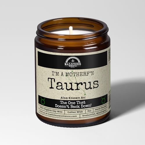Taurus Humorous Scented Candle