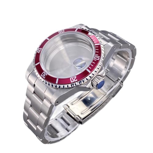 1PC 39.5MM���B���e�[�W�P�[�XGMT / SUB 120click�x�[���T�t�@�C�A�K���XNH35�E�H�b�`�A�N�Z�T���[NH36���[�u�����g28�p(Deep Pink,Cyclops-Solid back)