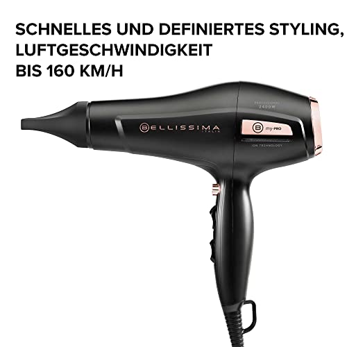 Bellissima My Pro P3 3400 Haartrockner mit professionellem Wechselstrommotor, Ionentechnologie für weiches, feuchtes und strahlendes Haar… – Ansicht 2