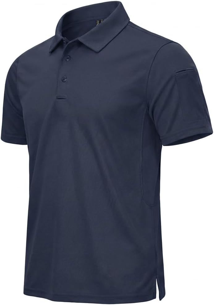 Men's Breathable Quick Dry Golf Polo Shirt Summer Outdoor Lightweight Short Sleeved Shirts