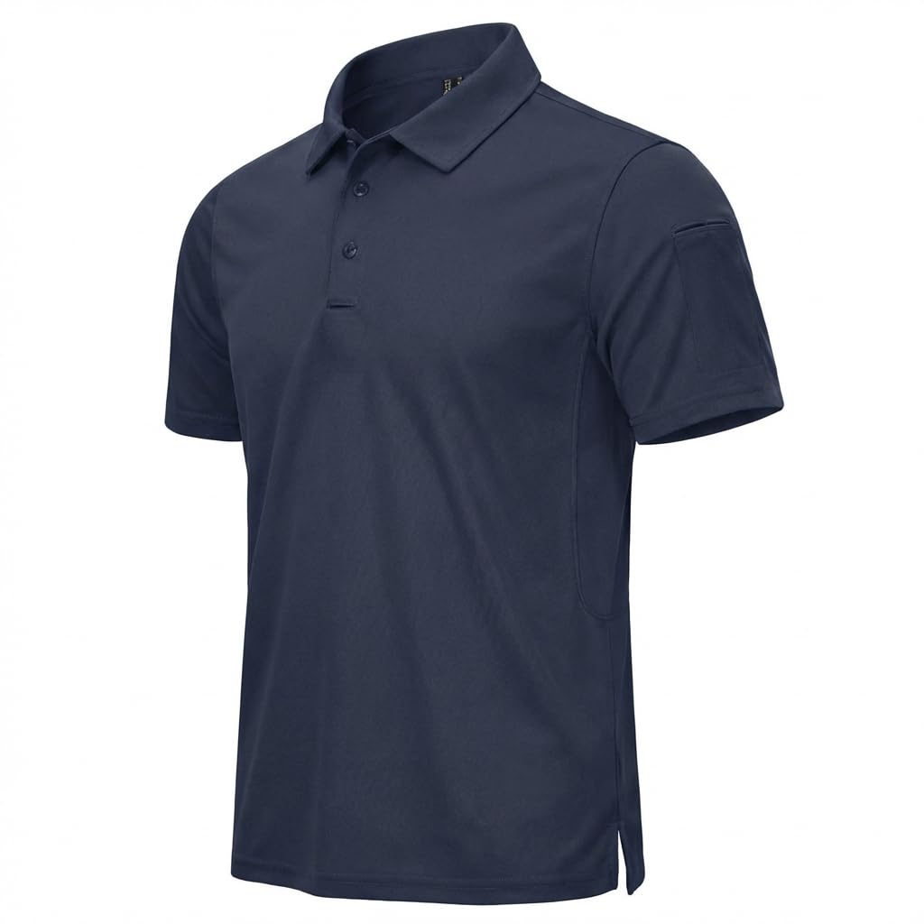 Men's Breathable Quick Dry Golf Polo Shirt Summer Outdoor Lightweight Short Sleeved Shirts