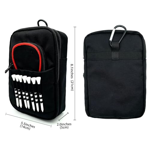 Soporte para pelotas de golf con bolsa portátil para objetos de valor resistente 2