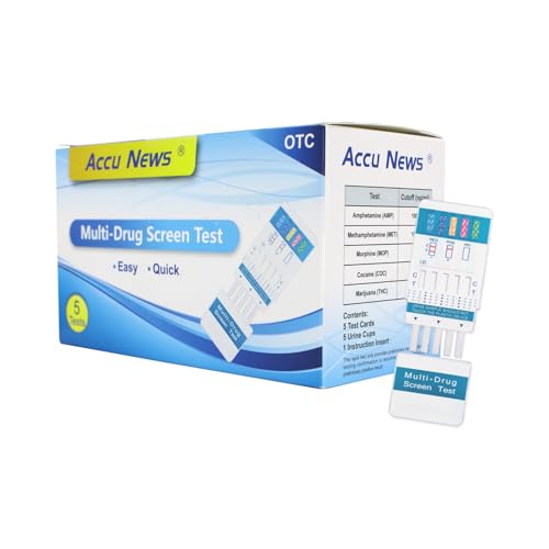 ACCU NEWS Drug Screening Test Card & Urine Cup