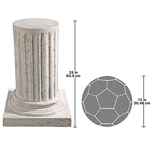 Design Toscano Ne60510 Apollo Belvedere Bust And Plinth Roman Pedestal,Faux Stone Finish #TOP21