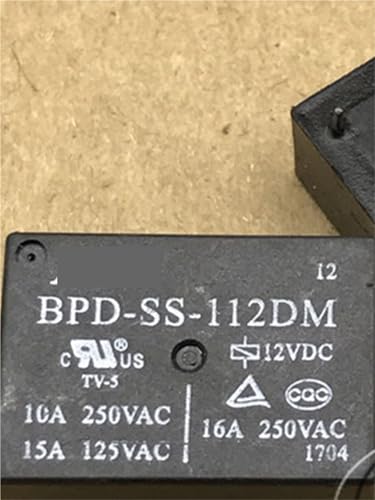 Relais 12V BPD-SS-112DM à 4 broches sous boîtier étanche pour circuits imprimés Lot de 2