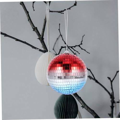 Bola espejada colgante para fiestas, Navidad y bodas, adorno con gradiente brillante y reflectante para hogar y eventos miniatura 4