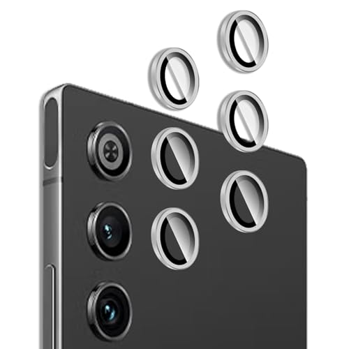 【2セット 6枚入り】For RedMagic 10 Air カメラフィルム Mosasa レンズ保護フィルム 強化ガラス 極薄 旭硝子製 耐衝撃 高透過率 キズ防止 指紋防止 気泡防止 貼り付け簡単 (シルバー)