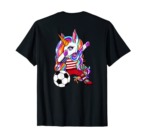 Dabbing Licorne Amérique Football Drapeau Américain Sport T-Shirt