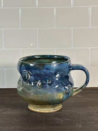 Mug, Large Coffee Cup, Tea Cup, Wheel Thrown Stoneware, 20 oz. 1393