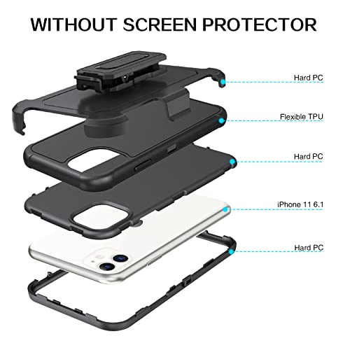 Coque iPhone 11 robuste antichoc 3 couches avec béquille VENINGO - 2