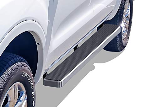 APS Premium 5in 304 Stainless Steel Running Boards Compatible with Ford Ranger SuperCrew Cab 19-23