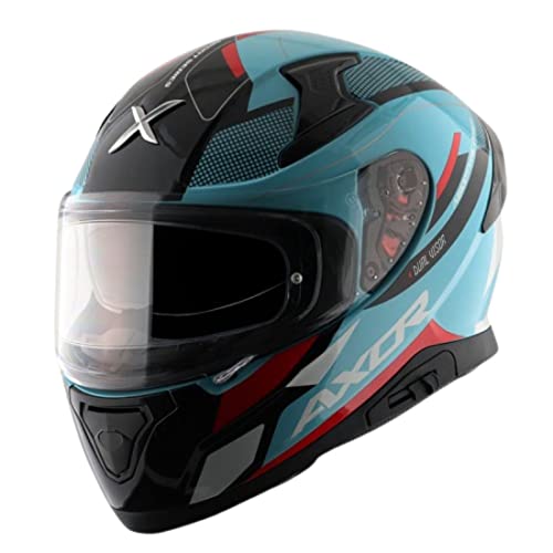 Image of Axor Helmets Axor Helmets Apex Turbine Helmet (Hex Blue Red,, Medium)