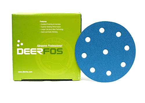 125mm Wet and Dry Sanding Discs for FESTOOL Rotex Pads Film Sandpaper 9 Hole Pack of 50 P120