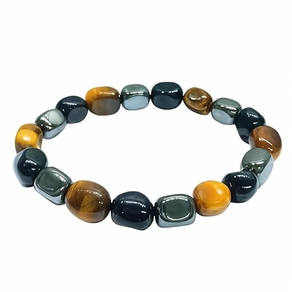 Pearl Nakshatra Original Triple Protection Bracelet – Natural Tiger Eye, Black Obsidian & Hematite Stone (10MM Beads) for ... - Review, Price and Buying Guide