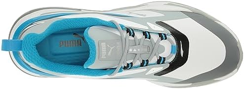 PUMA GOLF Men's Gs-Fast Golf Shoe, Puma White/Quarry/Ocean Dive, 11 | Image 4