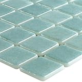  Glas Schwimmbad Pool Mosaik Antonio Türkis  Küchenrückwand Duschwand Sauna