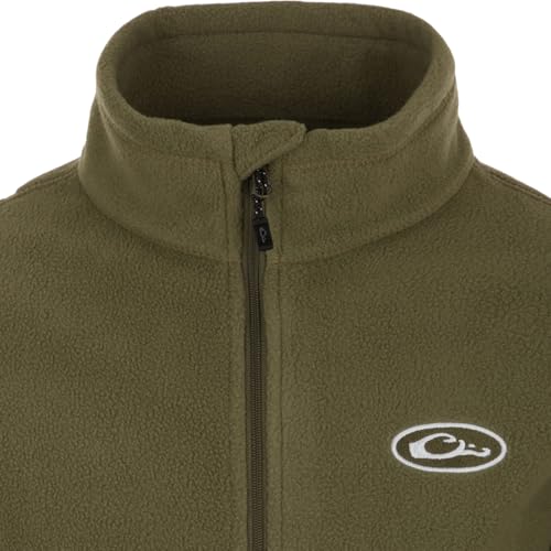 Drake Waterfowl Youths' Unisex Camp Fleece Full Zip DY1080 Hunting Casual Anti-Pilling Moisture Wicking Sweatshirt Jacket3