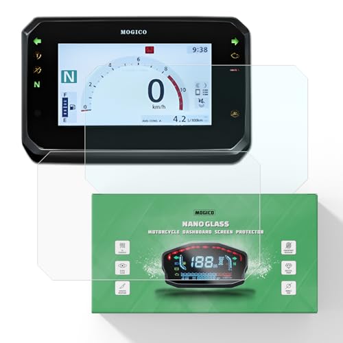 Mogico Motorcycle Accessories Nano Glass Dashboard Screen Protector Kit for