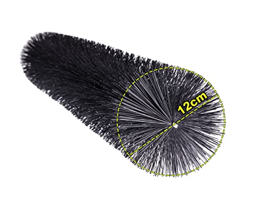 Dachrinnenbürste; Ø 12 cm - aus deutscher (eigener) Produktion mit besonders dichtem Besatz, Laubschutz, Taubenabwehr, Marderabwehr