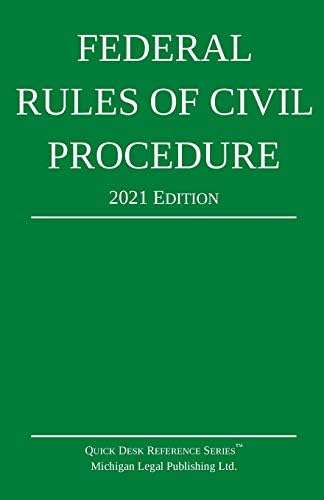 Federal Rules of Civil Procedure; 2021 Edition: With Statutory Supplement