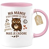 Savourez vos moments en famille avec ce mug humoristique qui fera sourire votre grand-mère à chaque gorgée. Avec une capacité de 330 ml, c'est le compagnon idéal pour ses matins caféinés ou ses soirées tisane.