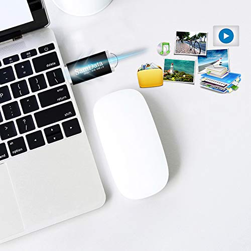 Image of SamData USB Flash Drives 8GB 1 Pack USB 2.0 Thumb Drives Memory Stick Data Storage Jump Drive Zip Drive Drive with Led Indicator (Black, 8GB-1Pack)