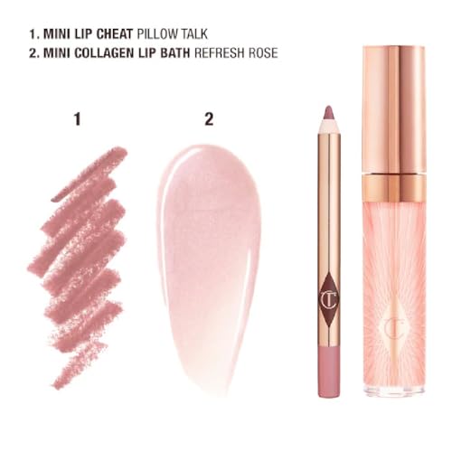 NAPH Charlotte.Tilbury Mini Glossy Pink Lip Gloss + Lip Liner Set (Fresh Pink) + Bonus Acne Patch (36 Pieces) - Thumbnail 2