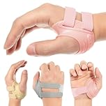 FORTEMOTUS CMC Thumb Brace, CMC Joint Support Stabilizer for Pain Relief, Tendonitis, Instability, CMC Brace for Men and Women (Right Hand, Medium) Rose