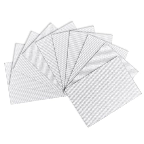 Image of uxcell 10pcs Corrugated Cardboard Paper Sheets,White,11.69-inch x 8.27-inch,for Craft and DIY Projects