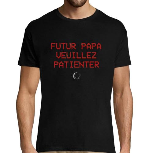 T-Shirt Homme Futur Papa Anniversaire Original Humoristique imprimé