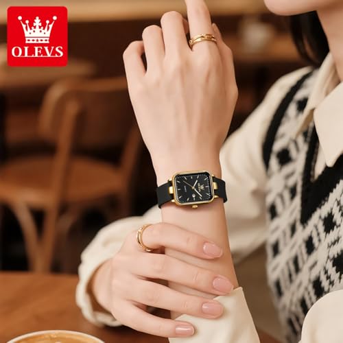 Image of OLEVS Watch for Women Silicone Band Waterproof Luminous Wristwatch Minimalist Fashion