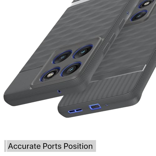 Image of Shockproof Case for Motorola Moto Edge 60 Pro 5G | Full Camera Protection | TPU Flexible Back Cover for Motorola Moto Edge 60 Pro 5G (Graphite Grey)