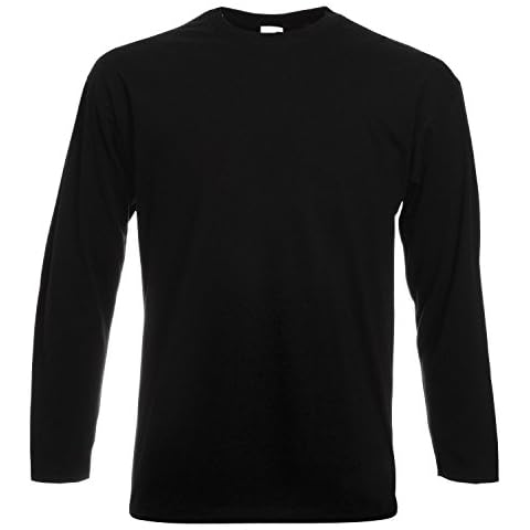 Fruit of the Loom Langarm T-Shirt 61-038-0 Gr. L, schwarz - schwarz Cover
