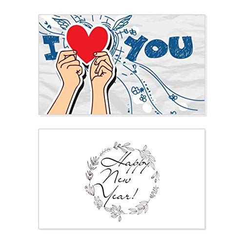 Tarjeta de San Valentín Holding Heart para conectar corazones y celebrar el amor verdadero