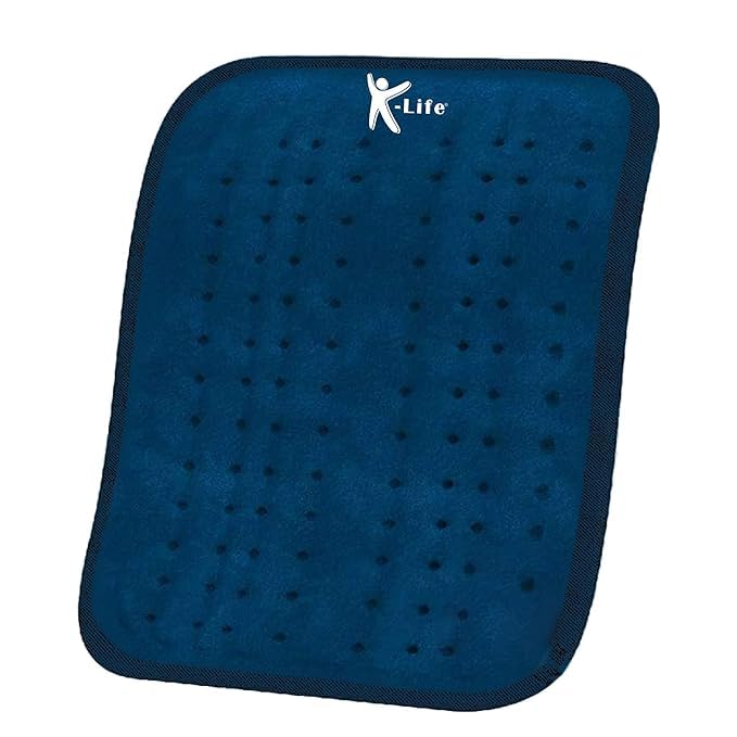 K-Life Velvet Heat Therapy Orthopedic Pain Relief Electric Heating Pad with Temperature Controller for Joints, Muscle, Back, Leg, Shoulder, Knee, Neck & Period Cramps