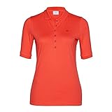 bogner polo damen Flachstrick-Kragen Bogner Woman Zoey - Polo-Shirt, Größe_Bekleidung_NR:46, Farbe:Tomato