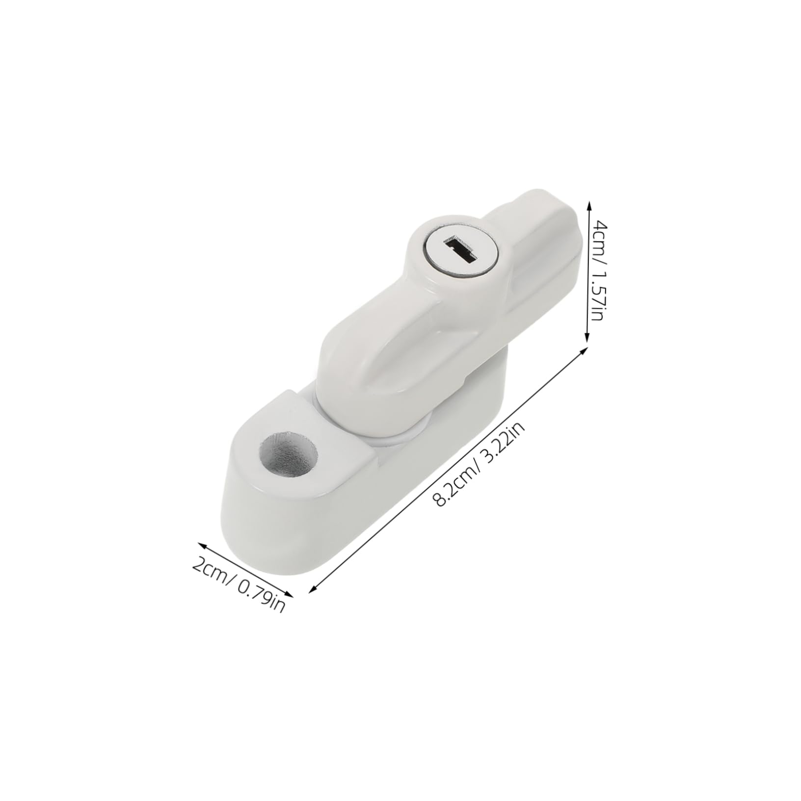 NUOBESTY 5 Ensembles serrures de fenêtre enfant verrouillage serrures à guillotine loquet butées de fenêtre pour fenêtres verticales serrure de fenêtre en alliage blanche