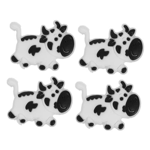 Abaodam 4Pcs Cow Shape Tennis Racket Vibration Dampeners Unique Silicone Shock Absorbers for Enhanced Control and Comfort and Tennis Accessories
