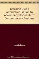 Learning Guide, Alternative Edition, to Accompany Boone-Kurtz, Contemporary Business 0030763398 Book Cover