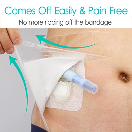 25 Pcs Waterproof Shower Cover 8"X8" With Non-Stick Center Pad For Large Port Surgery Incisions Protector Patch Transparent Film Clear Adhesive Wounds Dressing Bandage Shields #TOP3