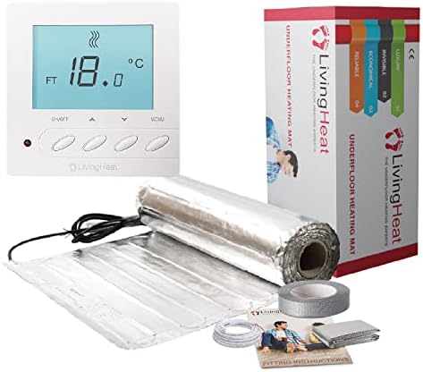 Underfloor Heating Kit for Under Laminate & Wood Floors, Electric 150w /m² with M5 Manual Thermostat, 7/m²