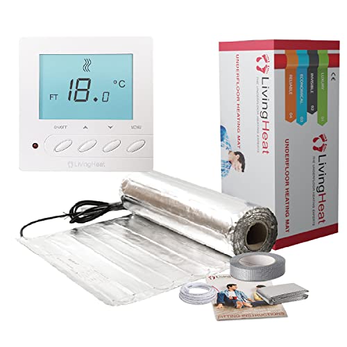 Underfloor Heating Kit for Under Laminate & Wood Floors, Electric 150w /m² with M5 Manual Thermostat, 17/m²