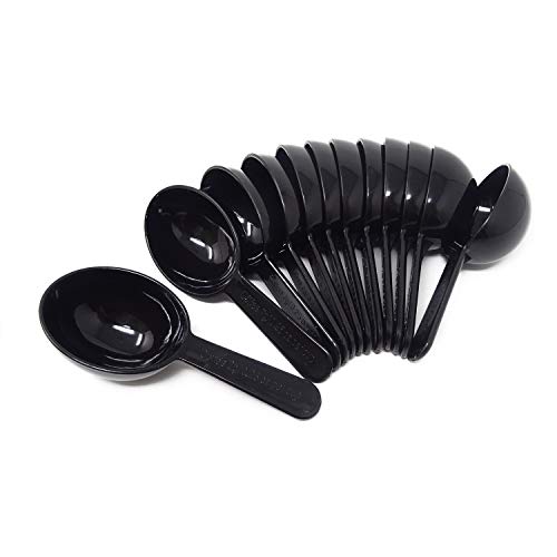 Honbay 12Pcs Plastic Coffee Measuring Spoons Coffee Scoop Measuring Tablespoons With Short Handle For Coffee Tea Sugar Cereal Milk Powder (7G) #TOP2
