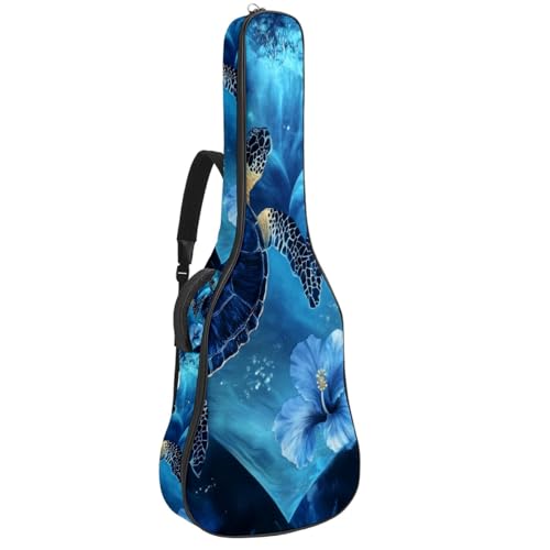 Étui souple pour guitare acoustique 109 cm housse tissu Oxford étanche multicolore